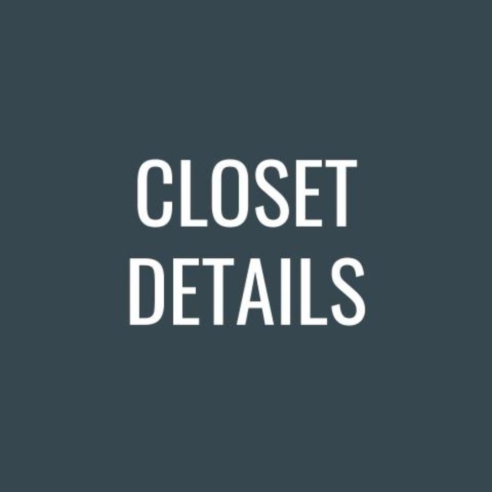 A Few Details About My Closet